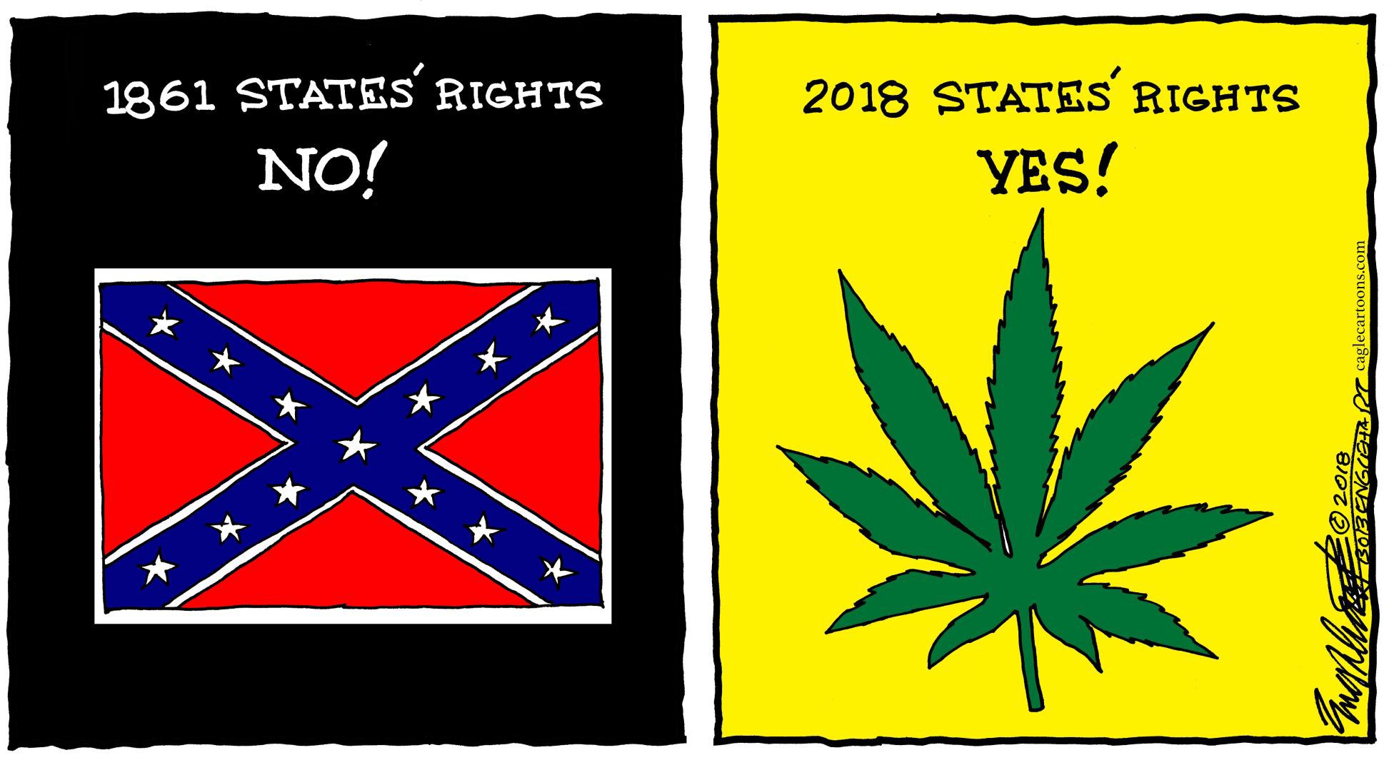 States' Rights Bob Englehart, CagleCartoons.com